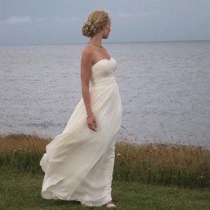 JCrew Size 12 Chiffon Wedding Dress NWT